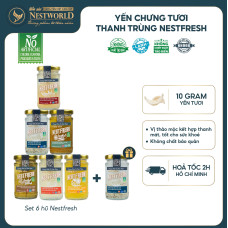 [6 TẶNG 1] COMBO 6 HŨ YẾN TƯƠI CHƯNG SẴN NESTFRESH - HOẢ TỐC HCM