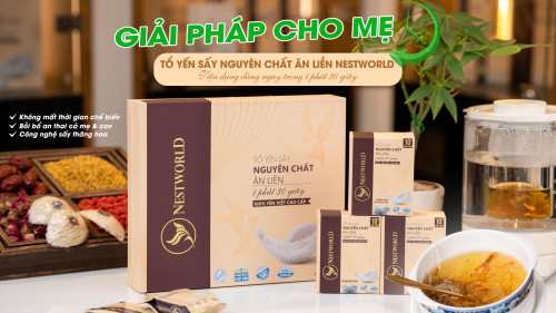 TỔ YẾN ĂN LIỀN CHO MẸ BẦU TẨM BỔ AN THAI 
