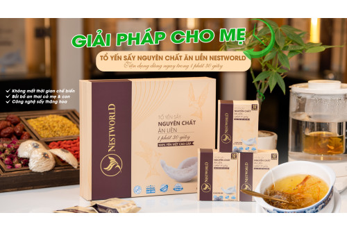 TỔ YẾN ĂN LIỀN CHO MẸ BẦU TẨM BỔ AN THAI 