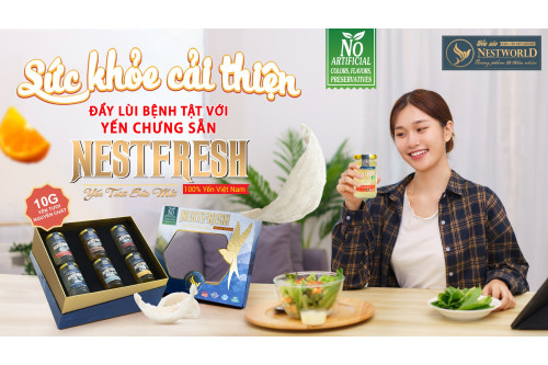 SỨC KHỎE CẢI THIỆN ĐẨY LÙI BỆNH TẬT NHỜ YẾN CHƯNG SẴN NESTFRESH