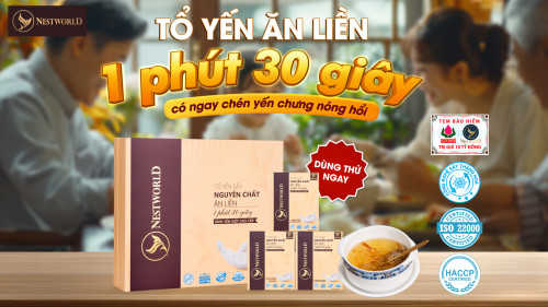 TỔ YẾN SẤY NGUYÊN CHẤT ĂN LIỀN NESTWORLD - LỰA CHỌN HOÀN HẢO CHO NGƯỜI BẬN RỘN
