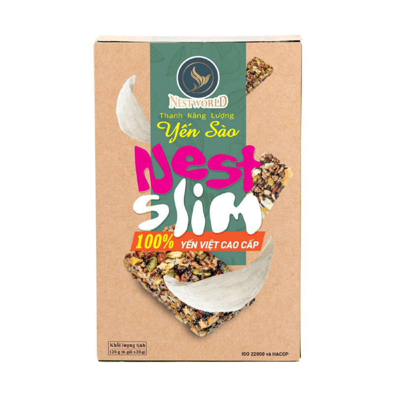 Thanh năng lượng Yến sào – Nest Slim (Hộp 6 gói)