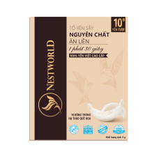 [Mới] - Tổ Yến Sấy Nguyên Chất Ăn Liền Nestworld vị Đông Trùng Hạ Thảo Quế Hoa