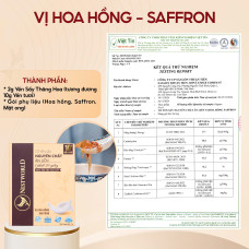 [Mới] - Tổ Yến Sấy Nguyên Chất Ăn Liền Nestworld vị Hoa Hồng Saffron