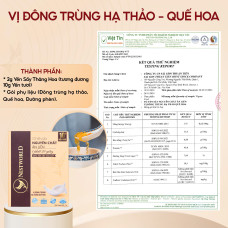 [Mới] - Tổ Yến Sấy Nguyên Chất Ăn Liền Nestworld vị Đông Trùng Hạ Thảo Quế Hoa